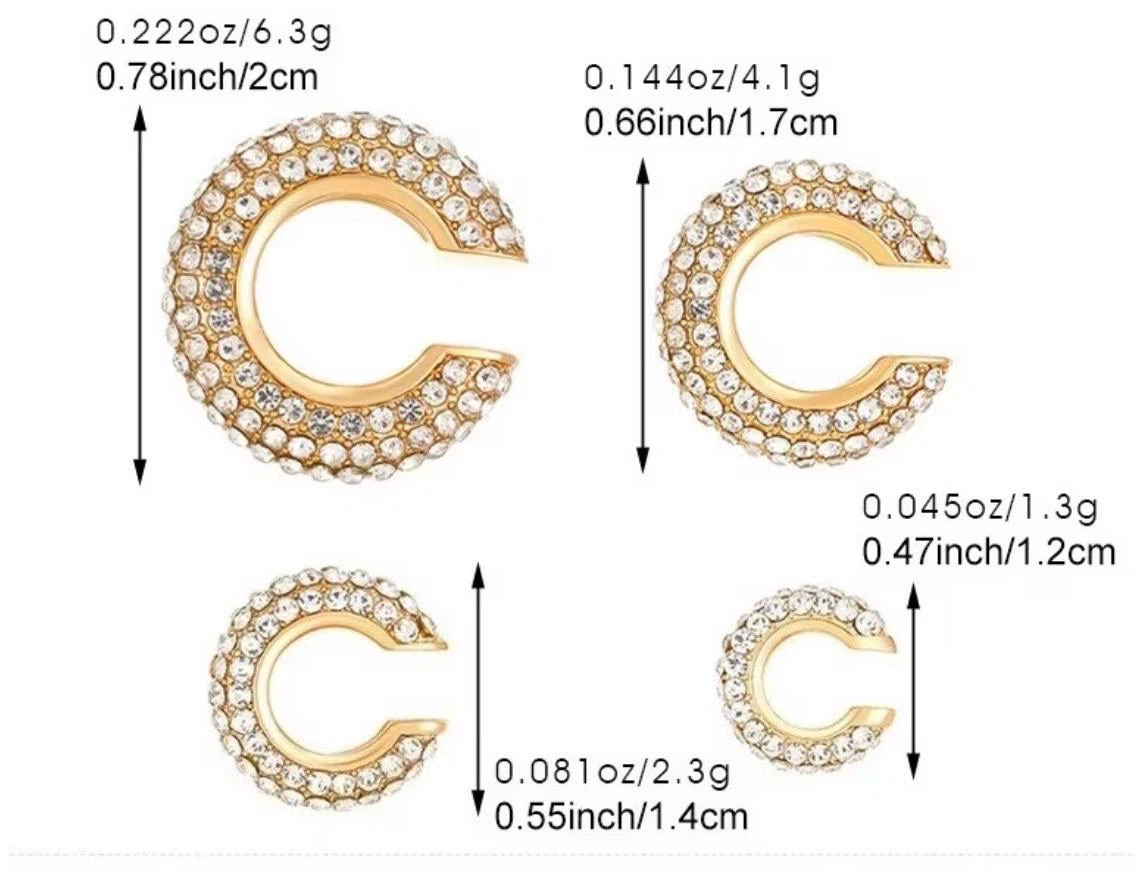 Crystal Ear Cuff Set – 4 Pcs - photo 4