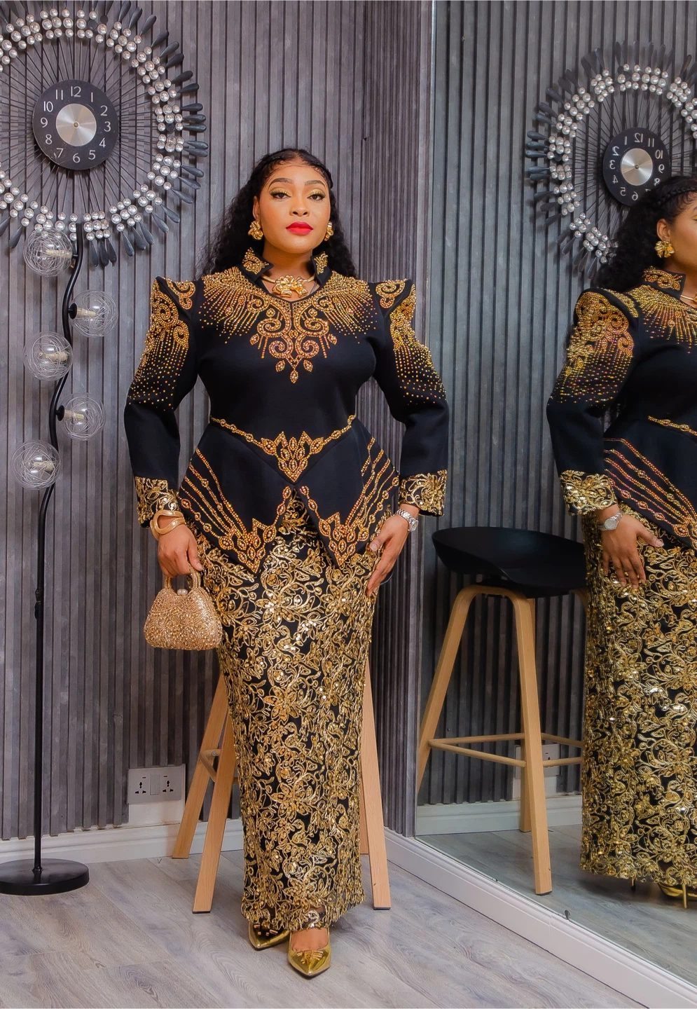 Black and Gold Turkish gowns