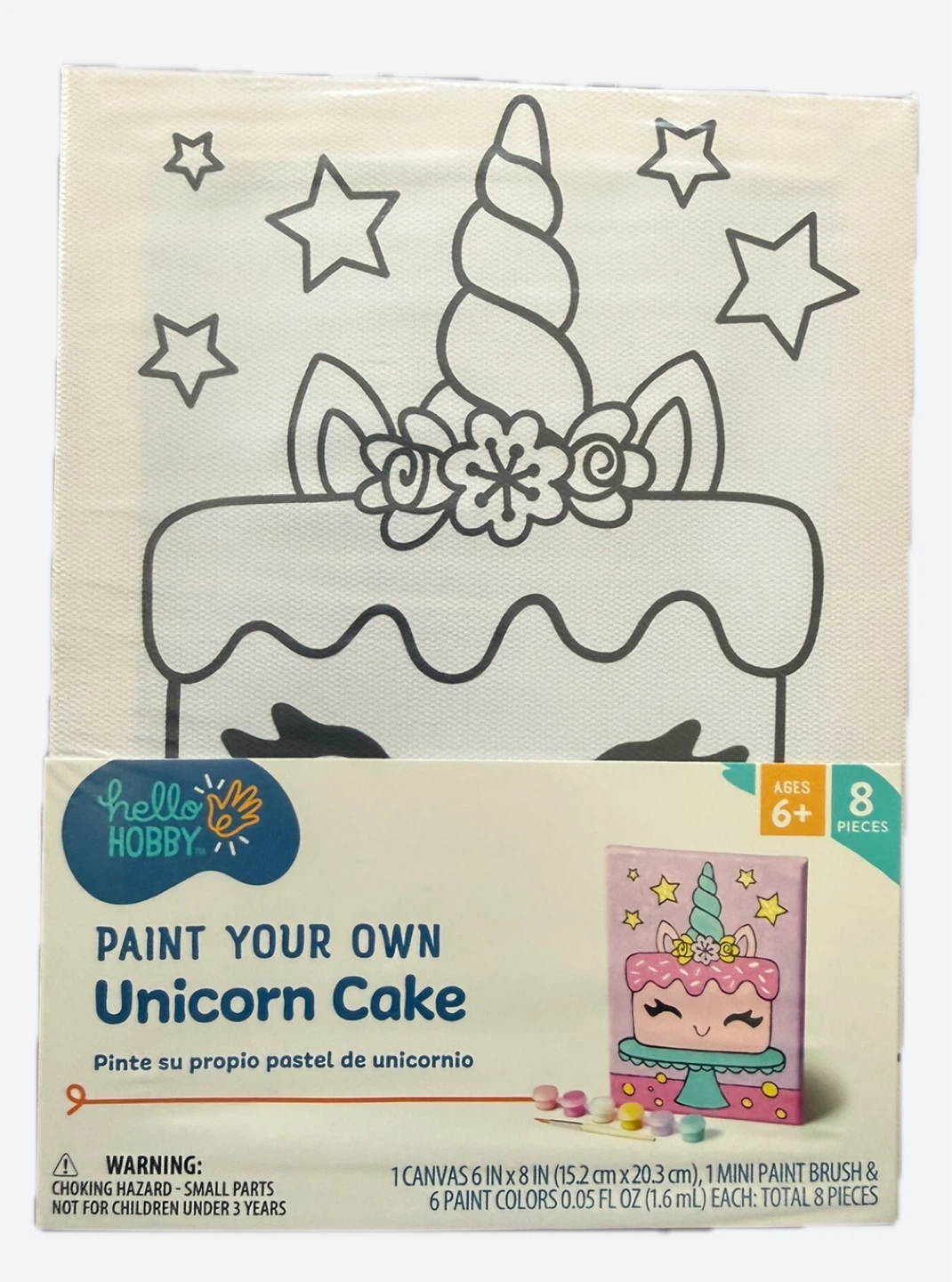 unicorn theme birthday supplies & canvas set & table cover - photo 2