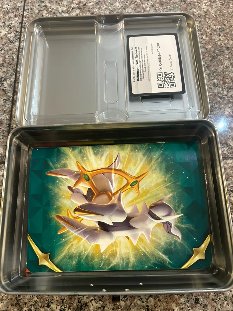 Pokemon Trading Card Game Arceus Tin - photo 4