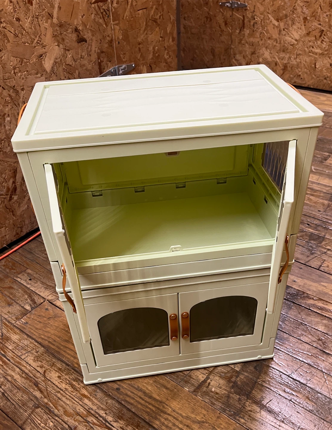 Stackable Storage Cabinet with Doors/ Separate or Set of 2 - photo 2