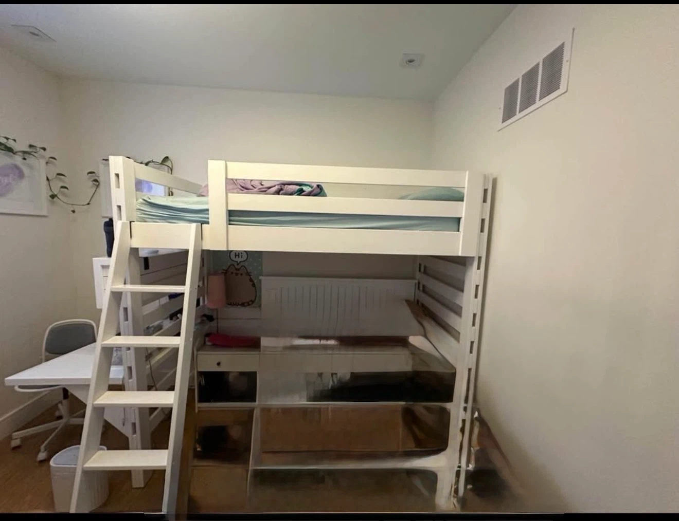 bunk bed with desk $295 - photo 3