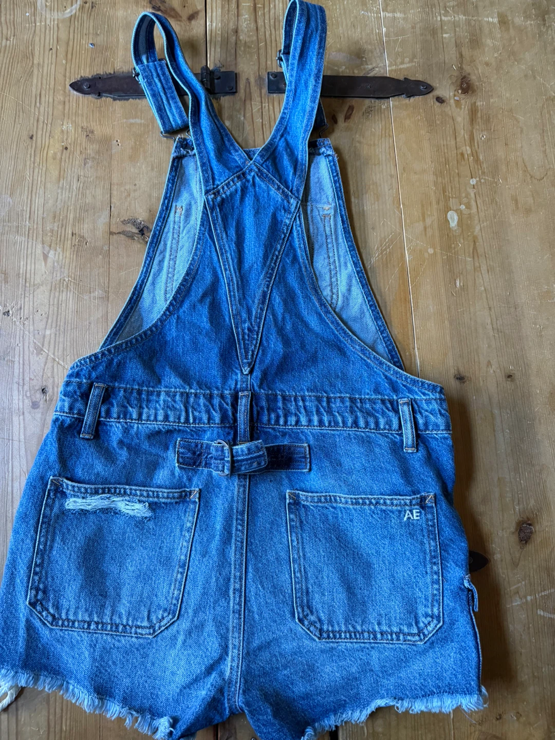 American Eagle Denim Overalls Shorts US XS - photo 4