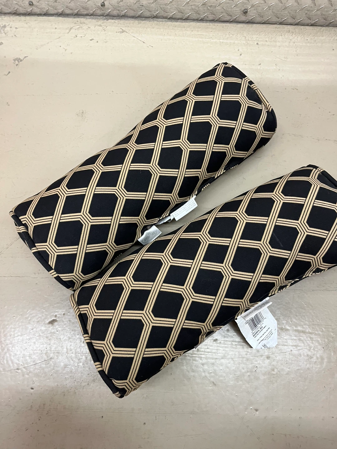 Set of 2 Decorative Bolster Pillows