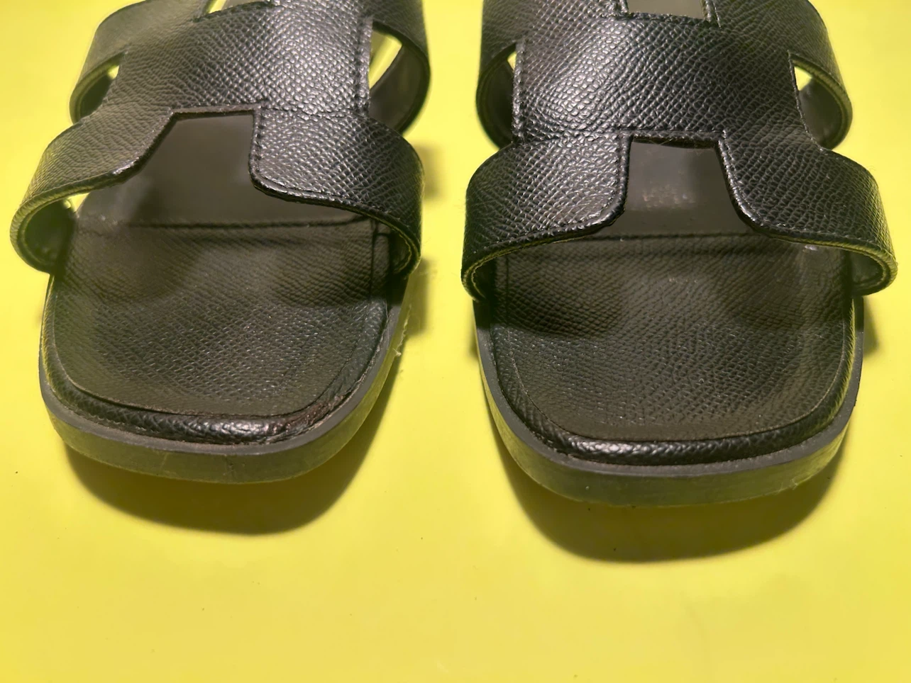Black Hermes Slides - Size 39 - photo 5