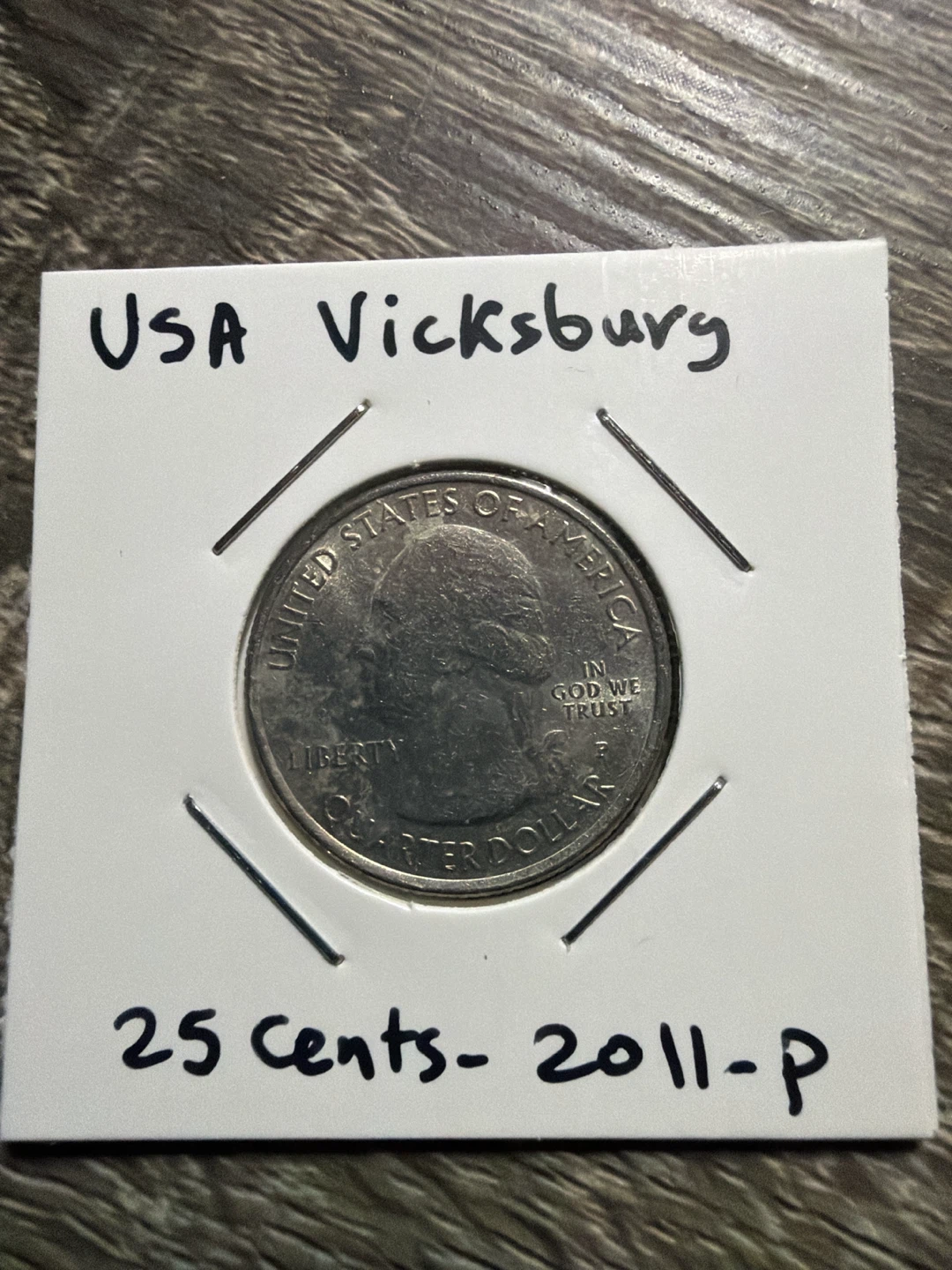 2011 P Vicksburg Quarter Dollar Coin