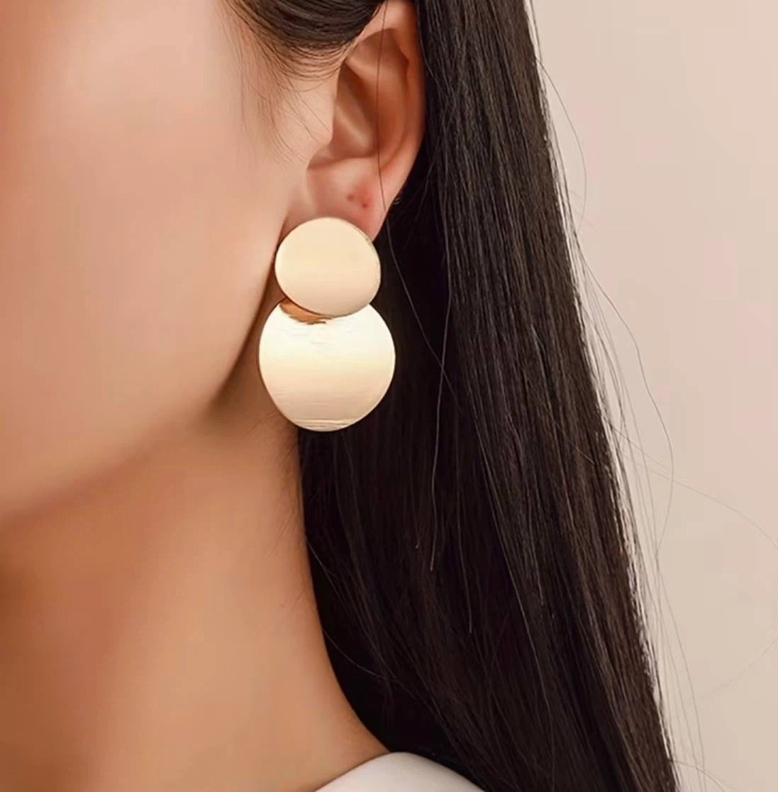 Golden Trio Statement Earring Set - photo 5
