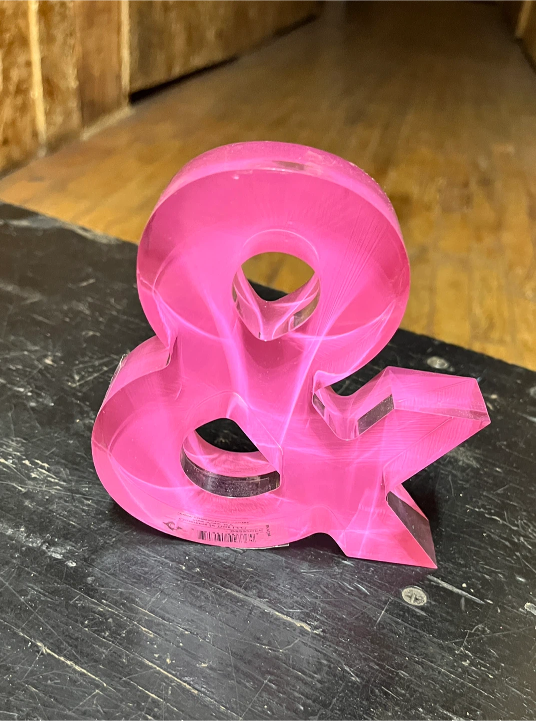 Pink Ampersand Desk Decor