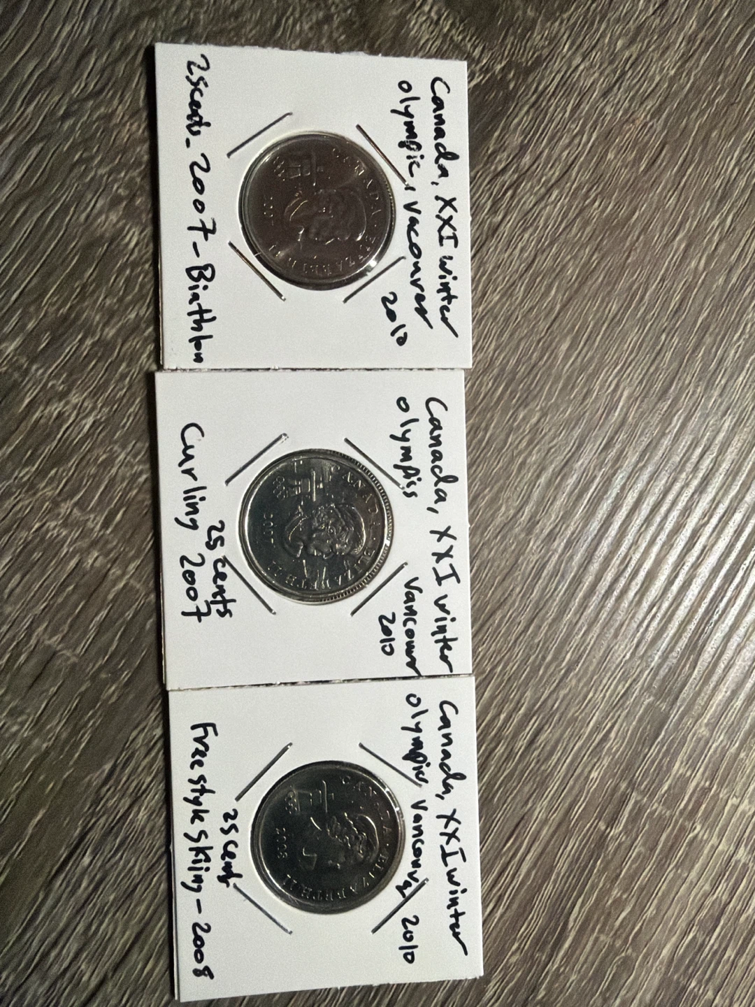 Canada 25 Cents Vancouver 2010 Olympic Coins