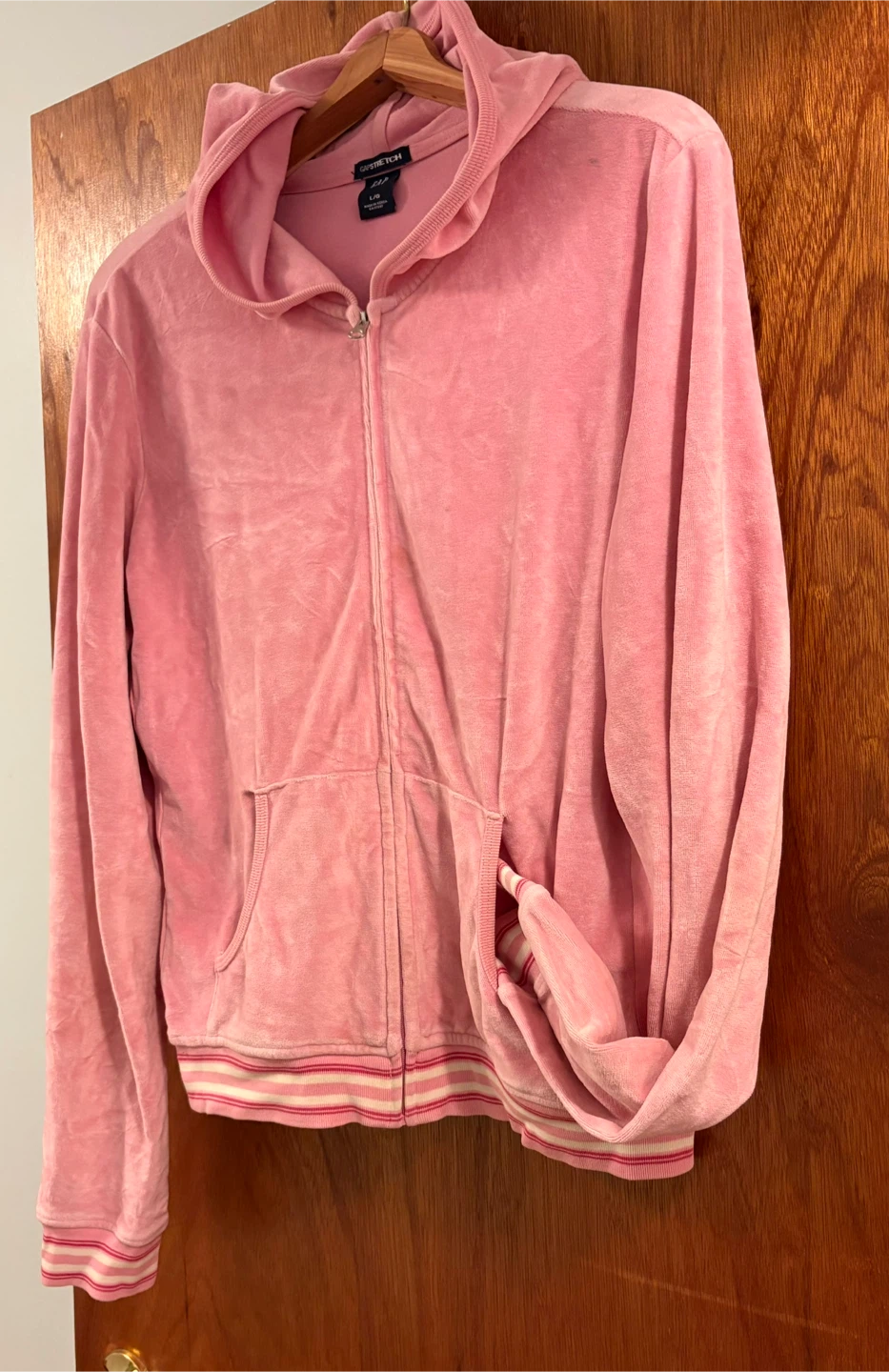 Gap Pink Velour Hoodie