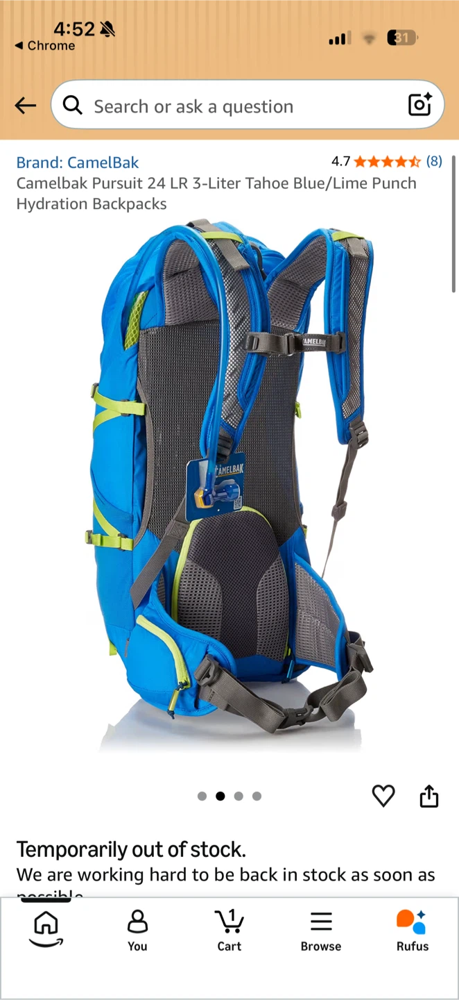 Like New CamelBak Pursuit 24 LR 100 Oz Hydration Pack - photo 2
