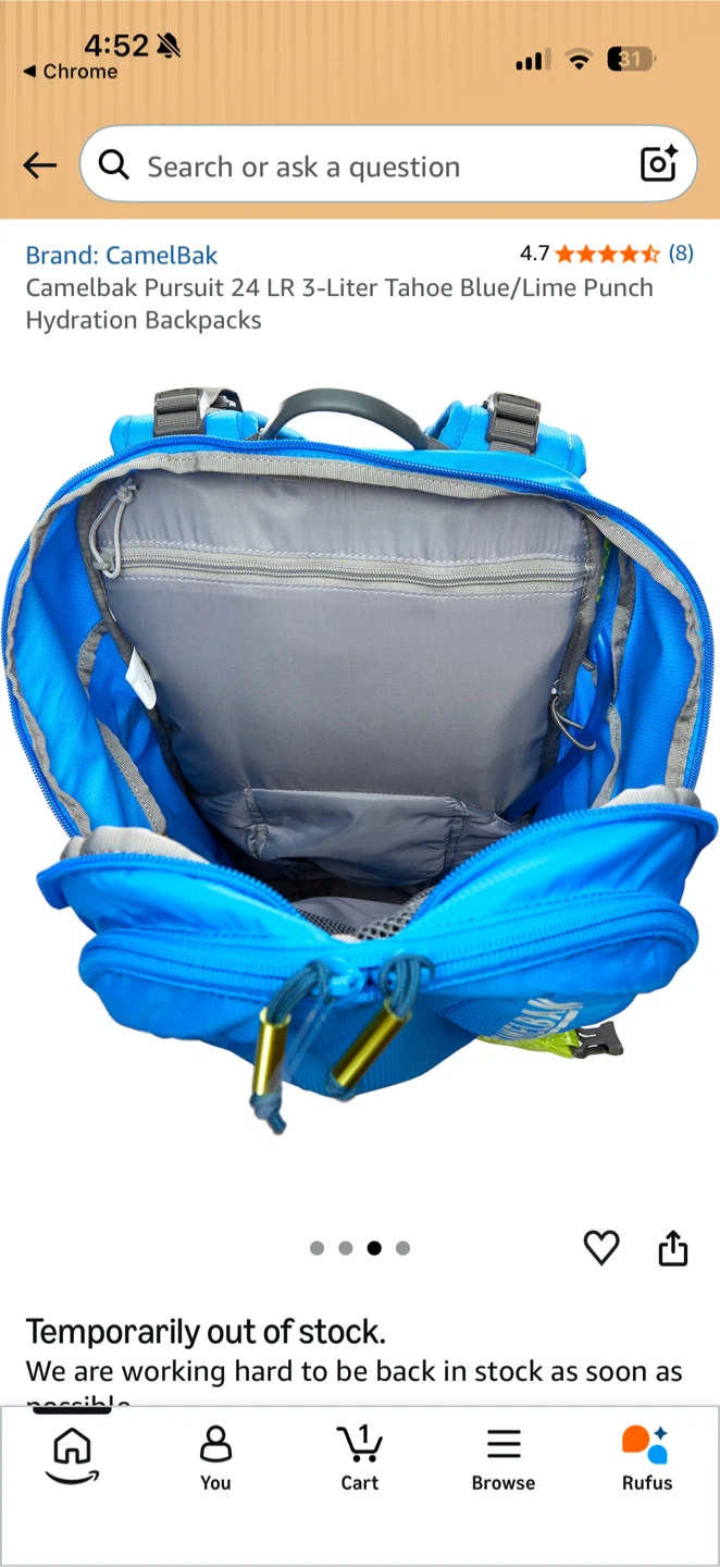 Like New CamelBak Pursuit 24 LR 100 Oz Hydration Pack - photo 3