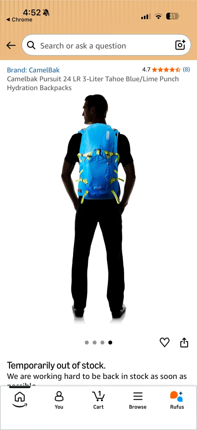 Like New CamelBak Pursuit 24 LR 100 Oz Hydration Pack - photo 4