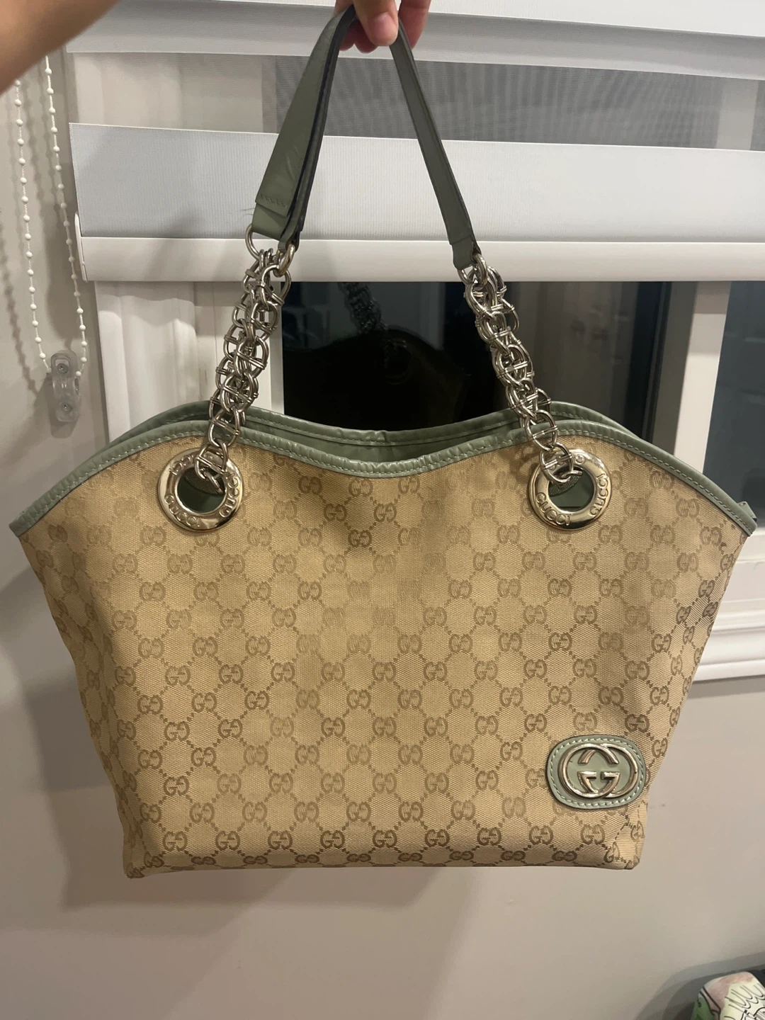 Vintage Gucci Monogram Tote Bag