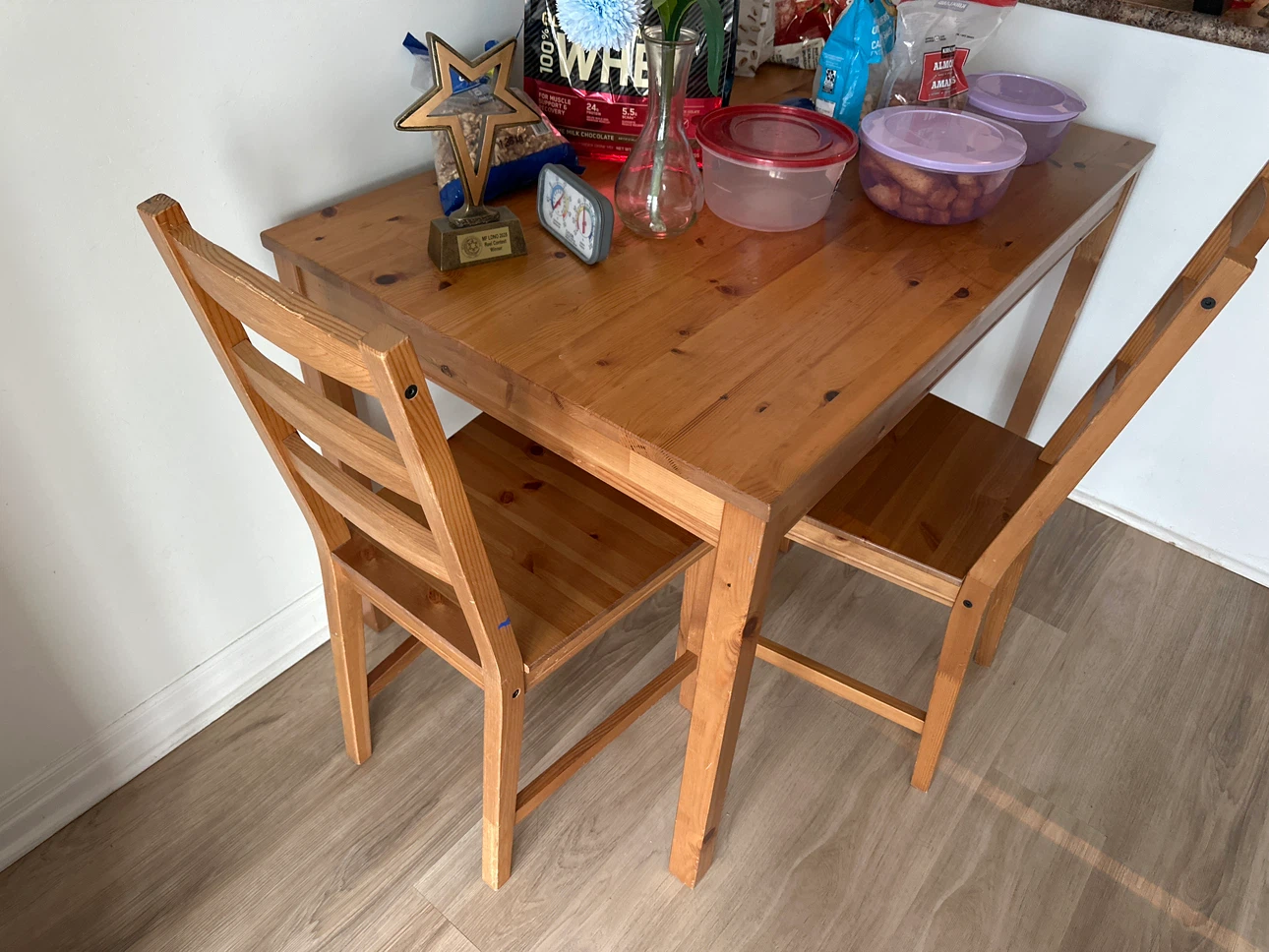 Wooden Dining Table and Chairs Set