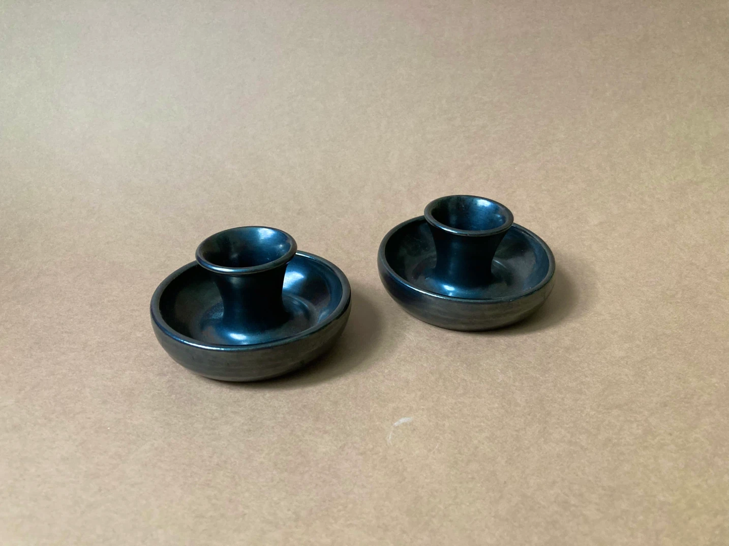 Pair of Vintage Prinknash Pottery Candlestick Holders - photo 2
