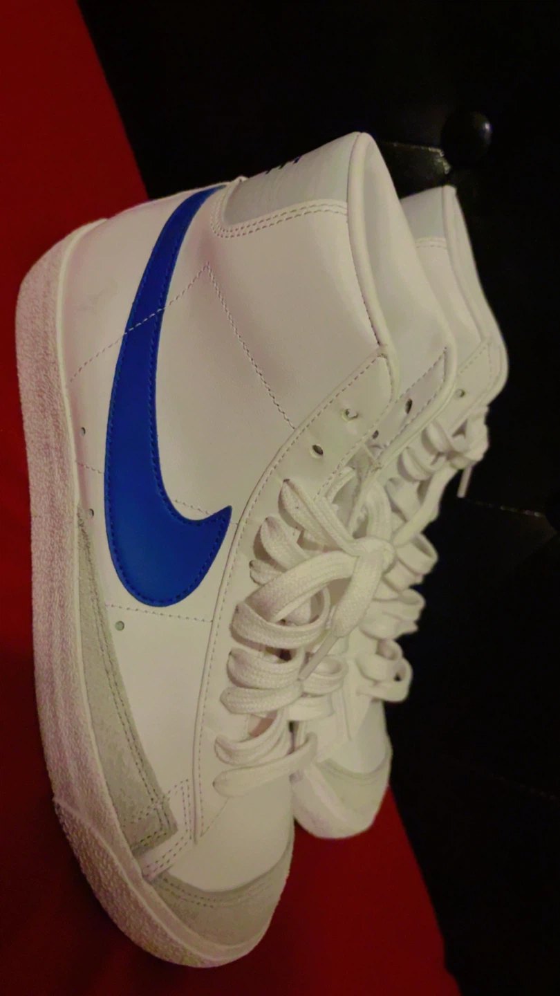 Nike Blazer Mid '77 Vintage Men's High Top Sneakers White/Blue