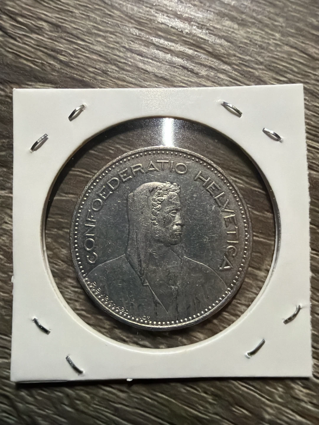 5 Swiss Francs Coin 1993 - photo 2