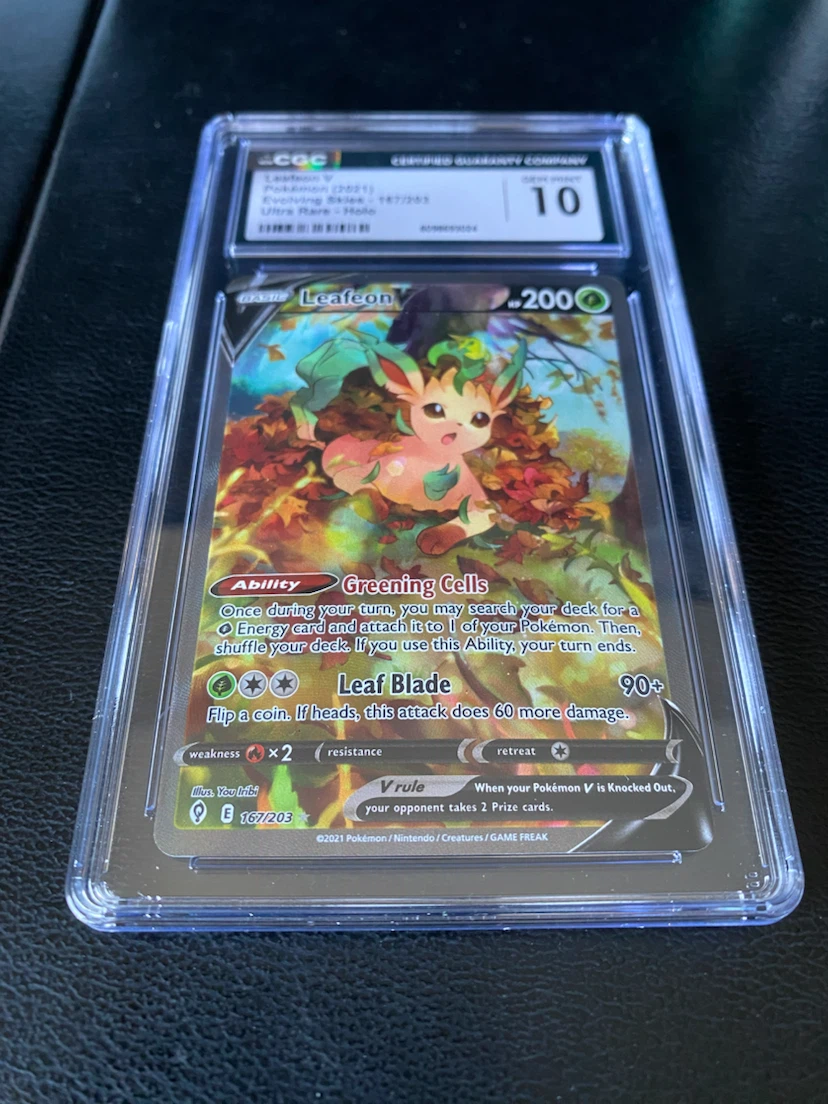Pokémon Leafeon V #167 CGC Gem Mint - photo 2