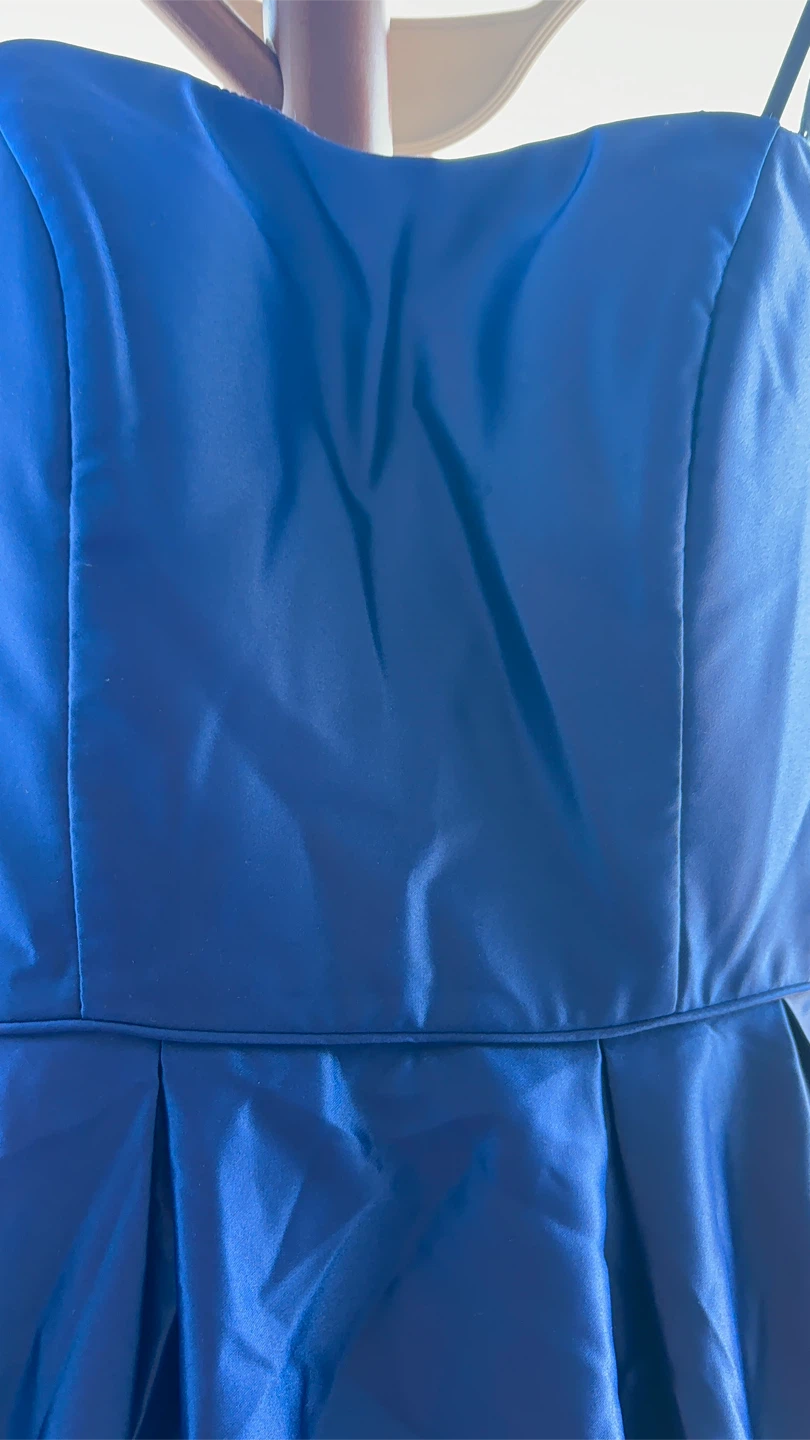 Royal Blue Strapless Gown - photo 2