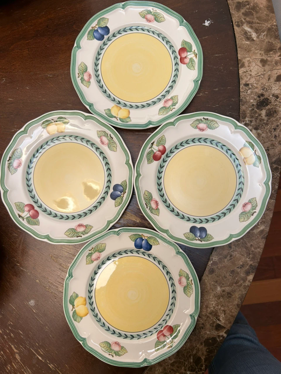 Villeroy & Boch French Garden Florence Plates Set of 4