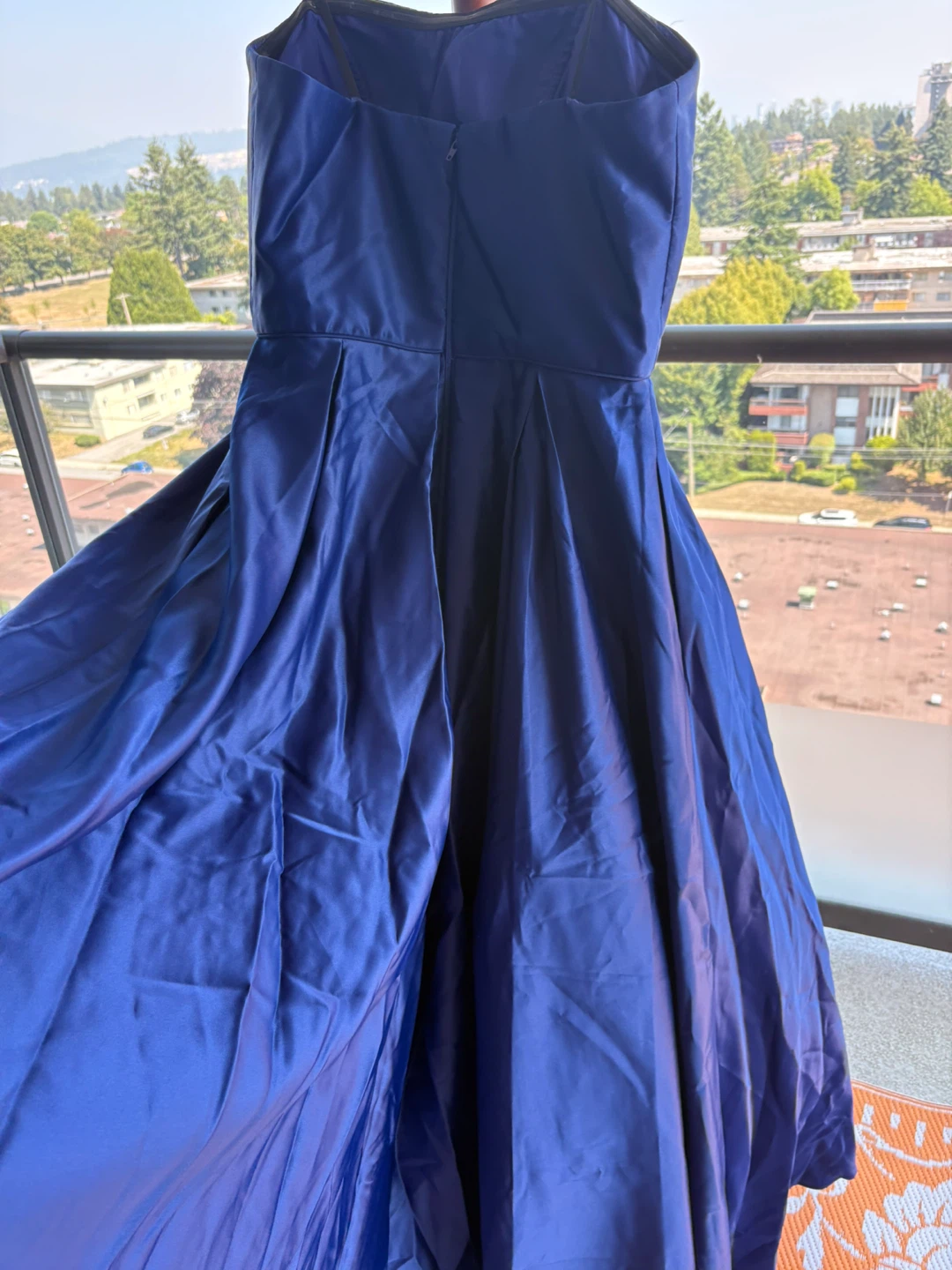 Royal Blue Strapless Gown - photo 3