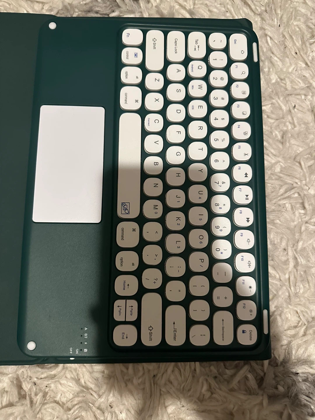 Green Wireless Keyboard Case with Trackpad and Mouse - photo 2