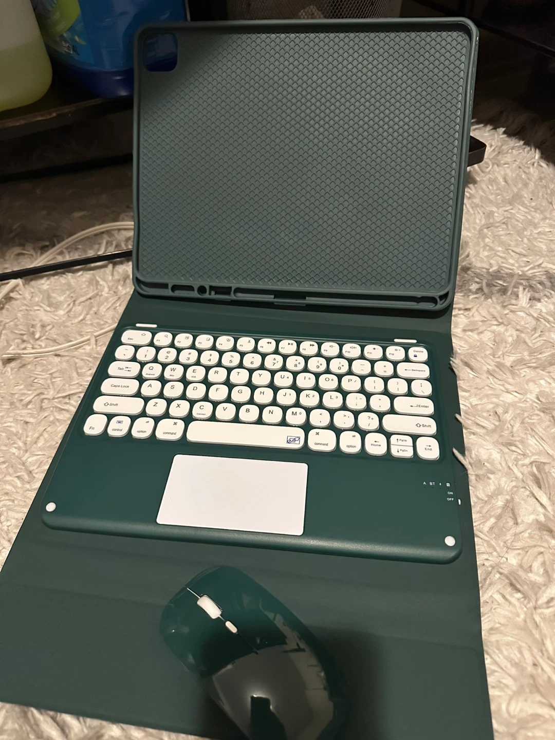 Green Wireless Keyboard Case with Trackpad and Mouse - photo 4