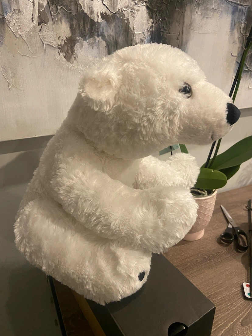 EUC 17” Animal Alley Polar Bear Plush - photo 3