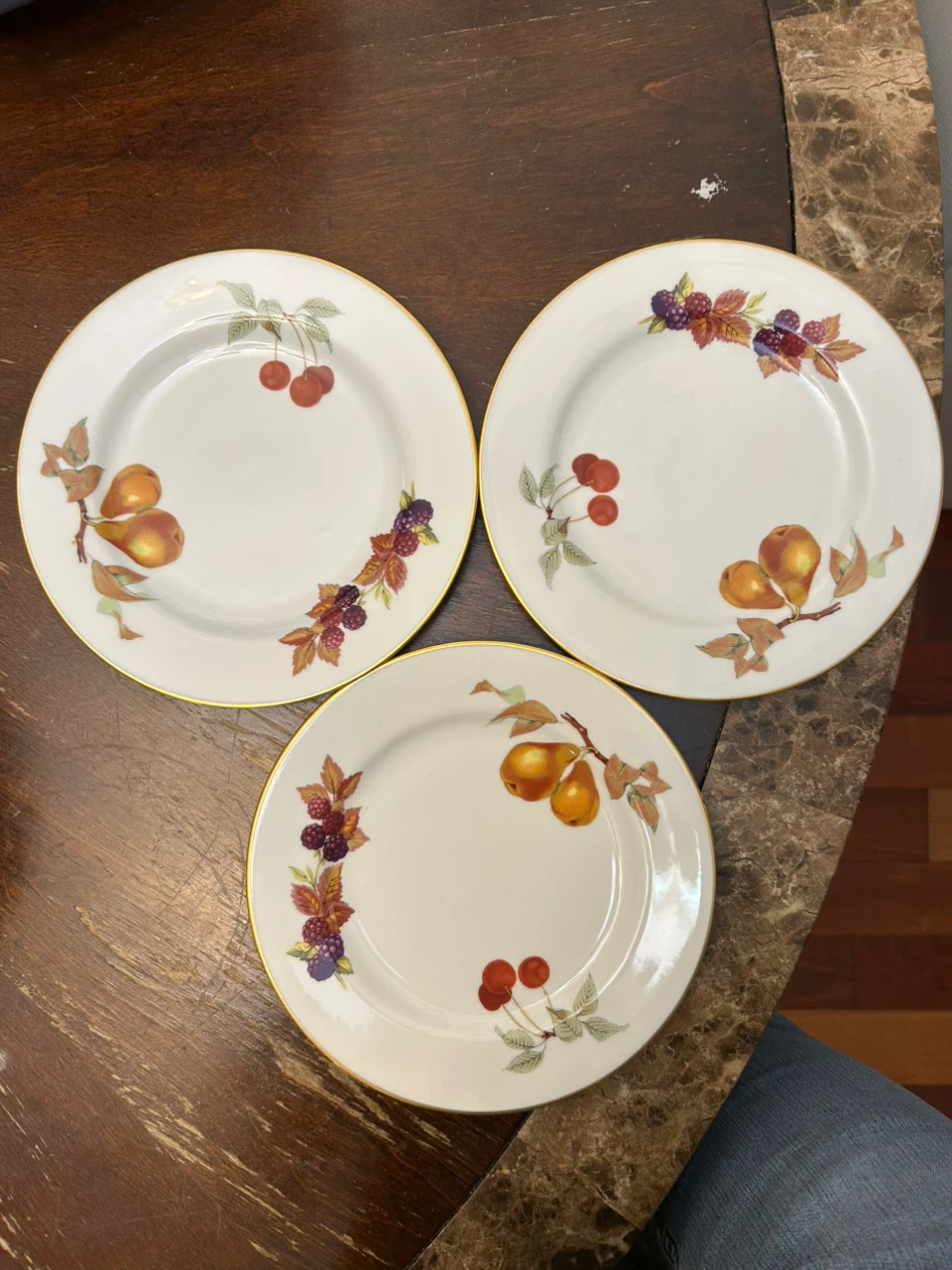 Royal Albert "Regal" Fruit Salad Plates (Set of 3)