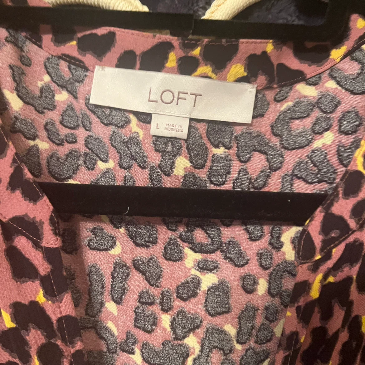 LOFT Leopard Print Tiered Dress Size L - photo 4