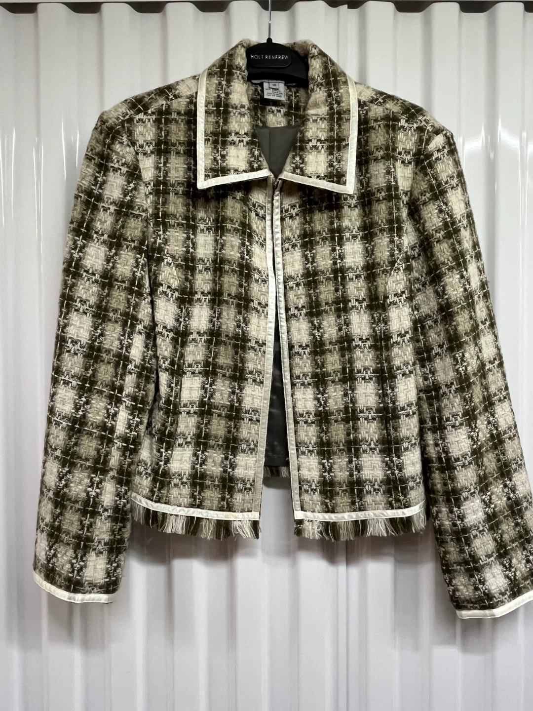 Mac & Jac Petite Tweed Jacket - Size 10