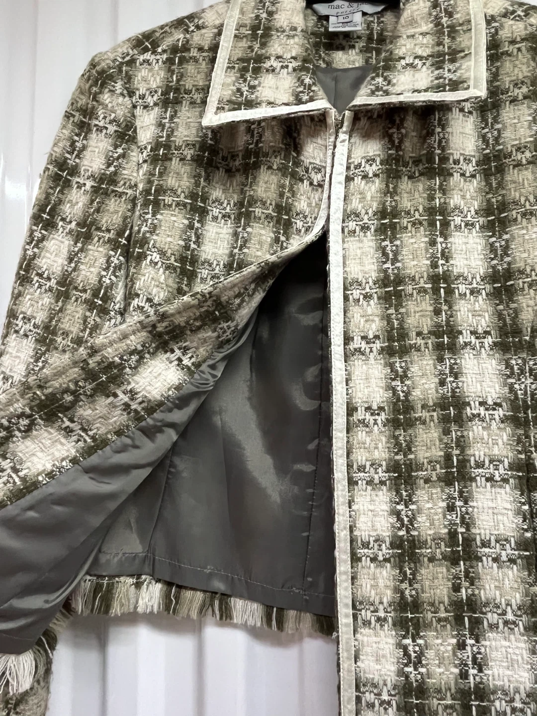Mac & Jac Petite Tweed Jacket - Size 10 - photo 3