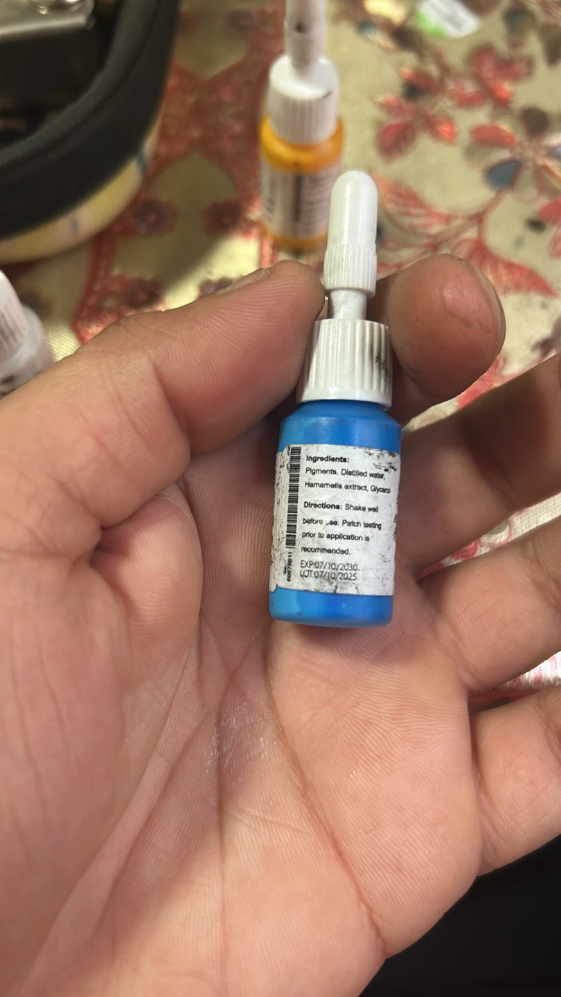 Blue Pigment Bottle