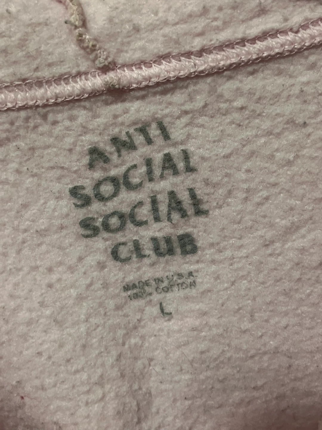Anti Social Social Club Pink Zip-Up Hoodie - photo 3