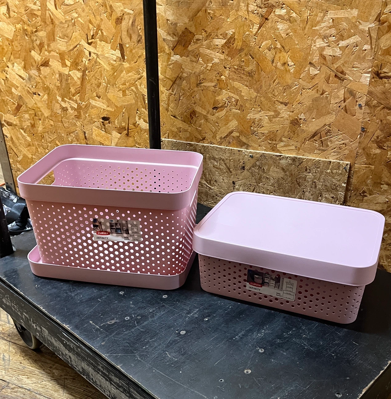 Set of 2 CURVER Infinity Storage Baskets with Lids