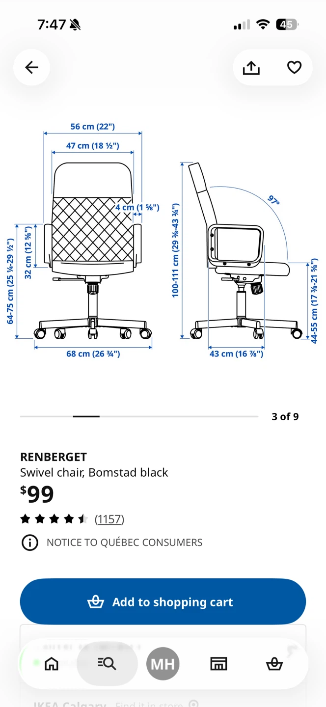 Black Swivel Office Chair - photo 3