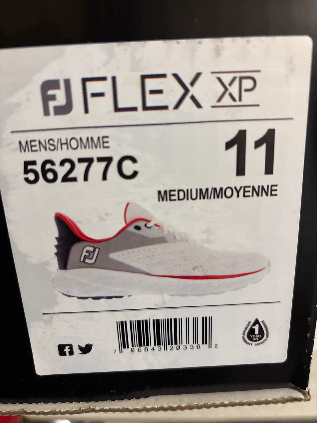 FootJoy FJ FLEX XP Golf Shoes - Men's Size 11
