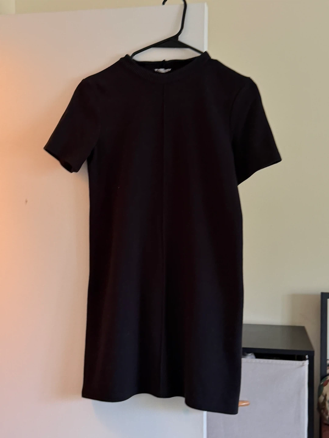 Zara Black Short Sleeve Dress Size S - photo 2