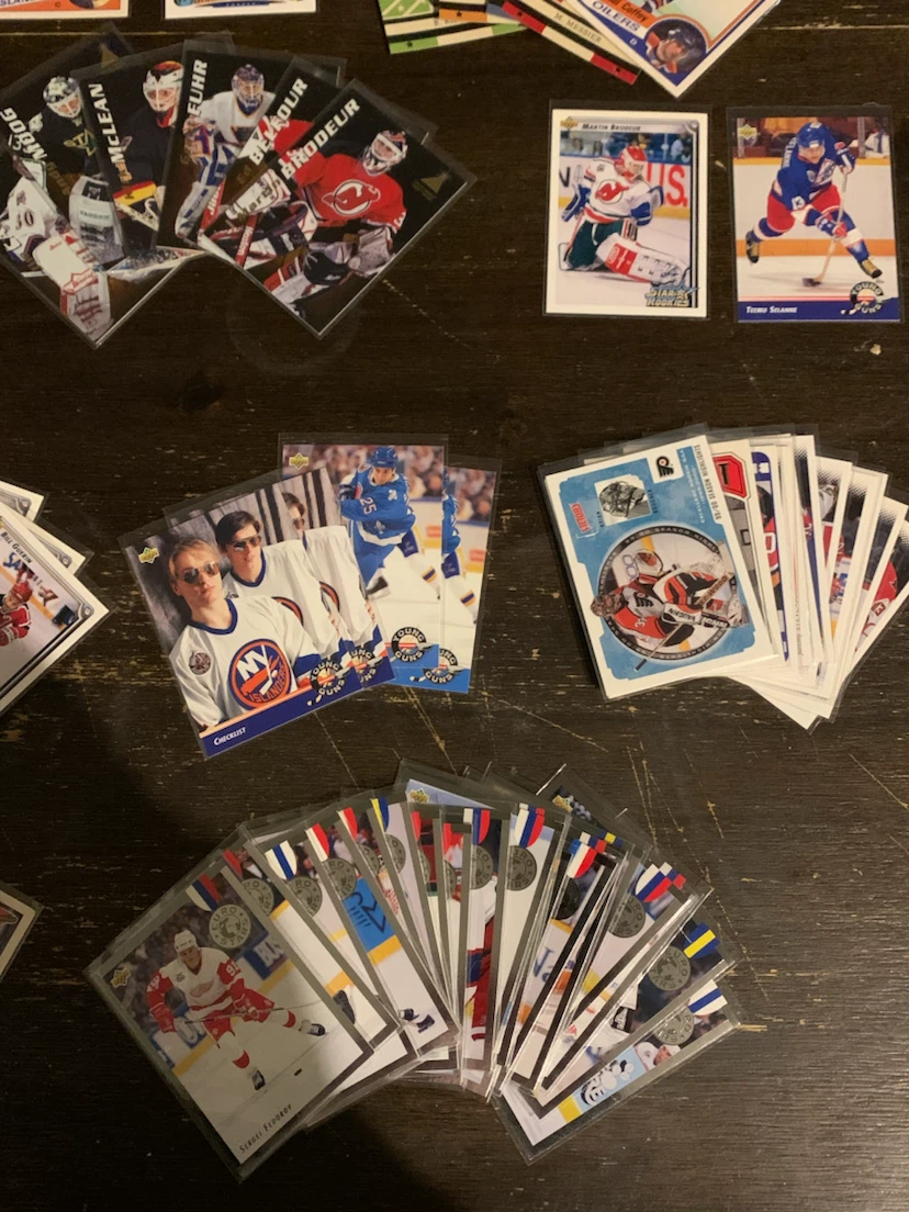 TRADE FOR FOOD or WHATEVER. Collection of Hockey Trading Cards