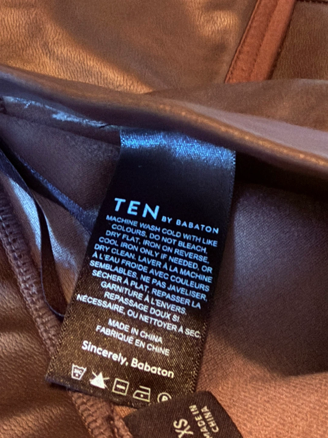 Babaton TEN Faux Leather Pants and Tube Top Set - photo 5