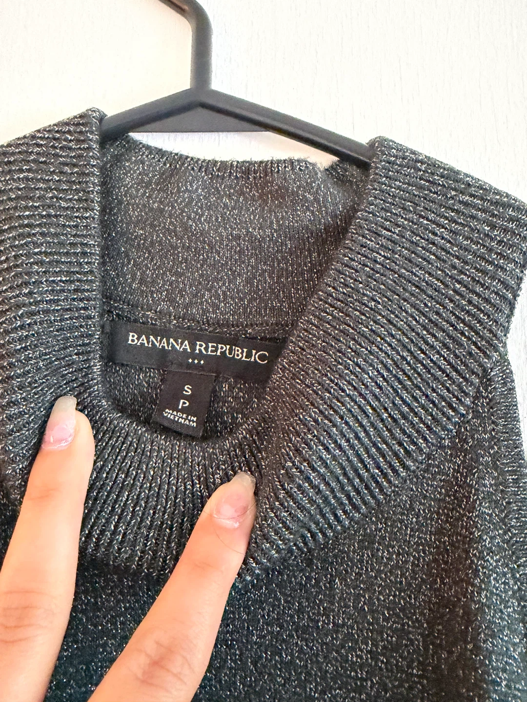 Banana Republic Sparkle Mock Neck Dress - Size S - photo 4