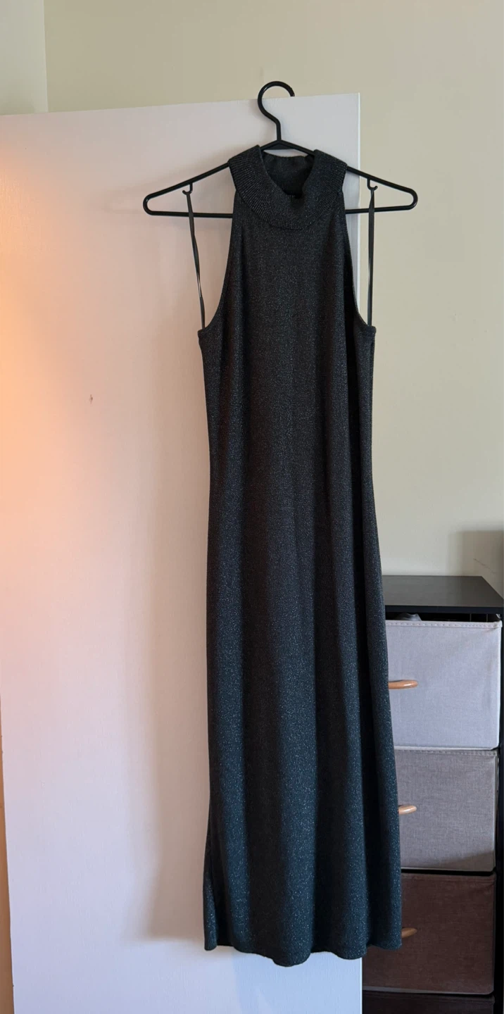 Banana Republic Sparkle Mock Neck Dress - Size S