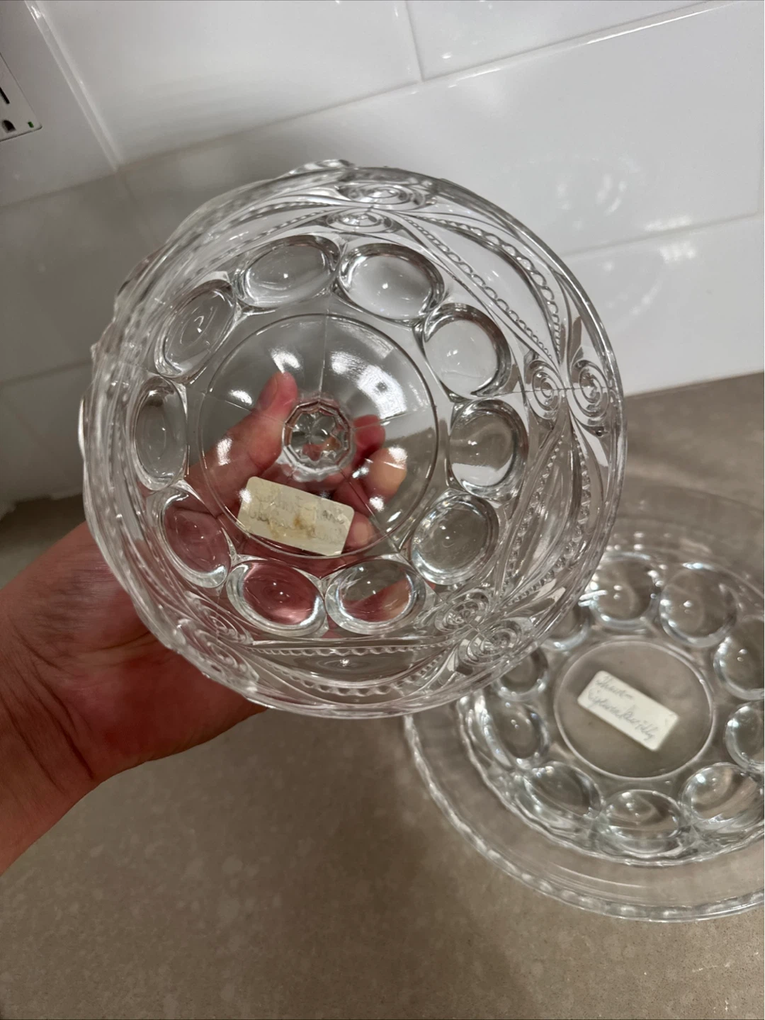 Glass Butter Dish with Lid - photo 4
