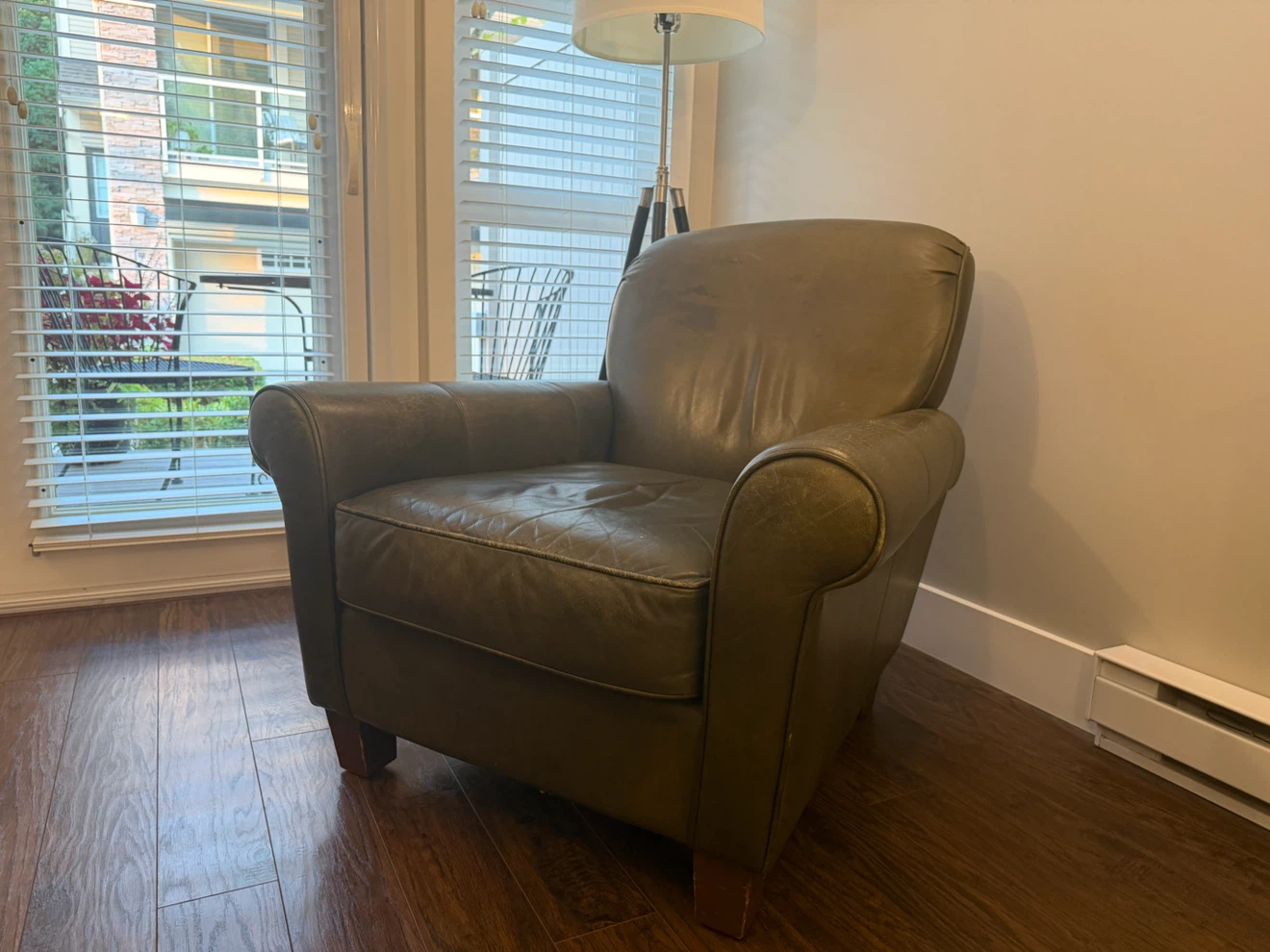 Green Leather Armchair