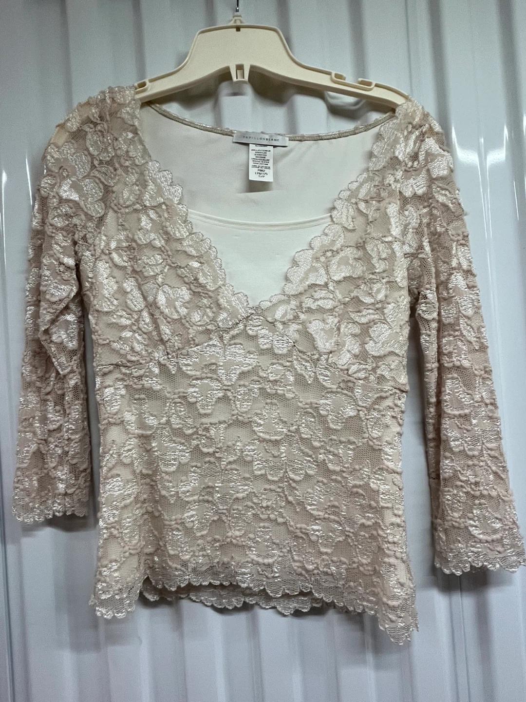 Papillon Blanc Lace Top - Size S/P