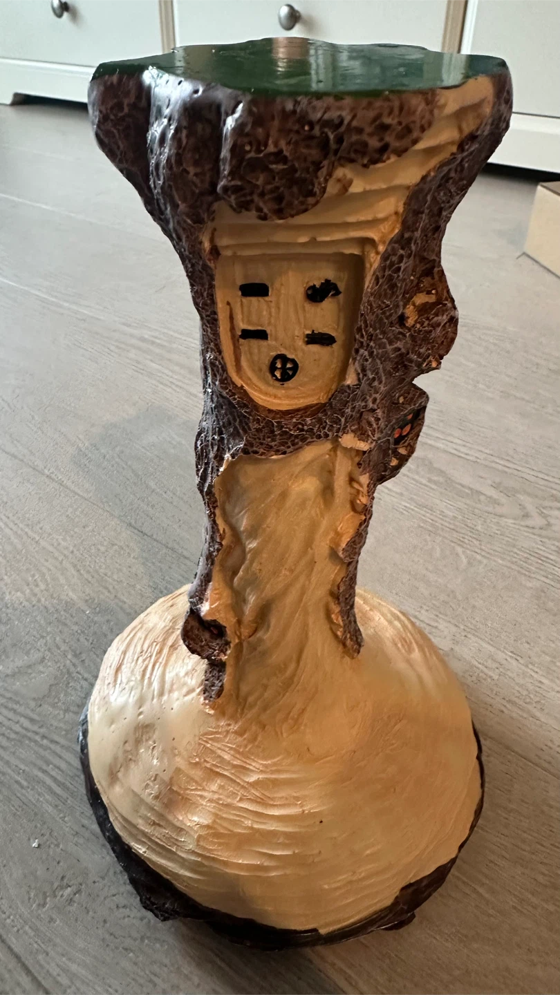 Unique Tree Trunk Style Plant Stand - garden decoration