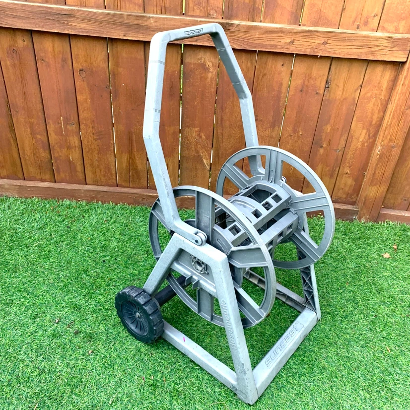 Garden Hose Reel Cart Portable Rolling Hose Garden Storage