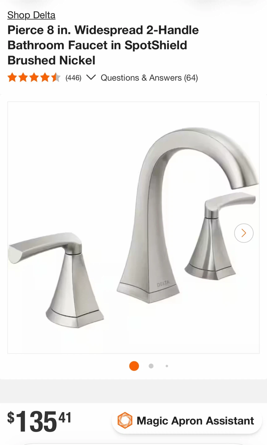 Delta Pierce 8 in. Widespread Bathroom Faucet