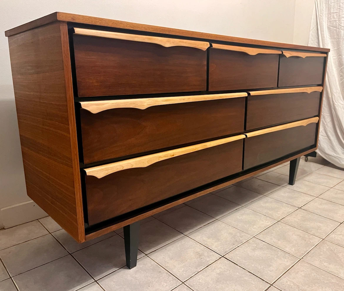 Restored Mid-Century Walnut Dresser